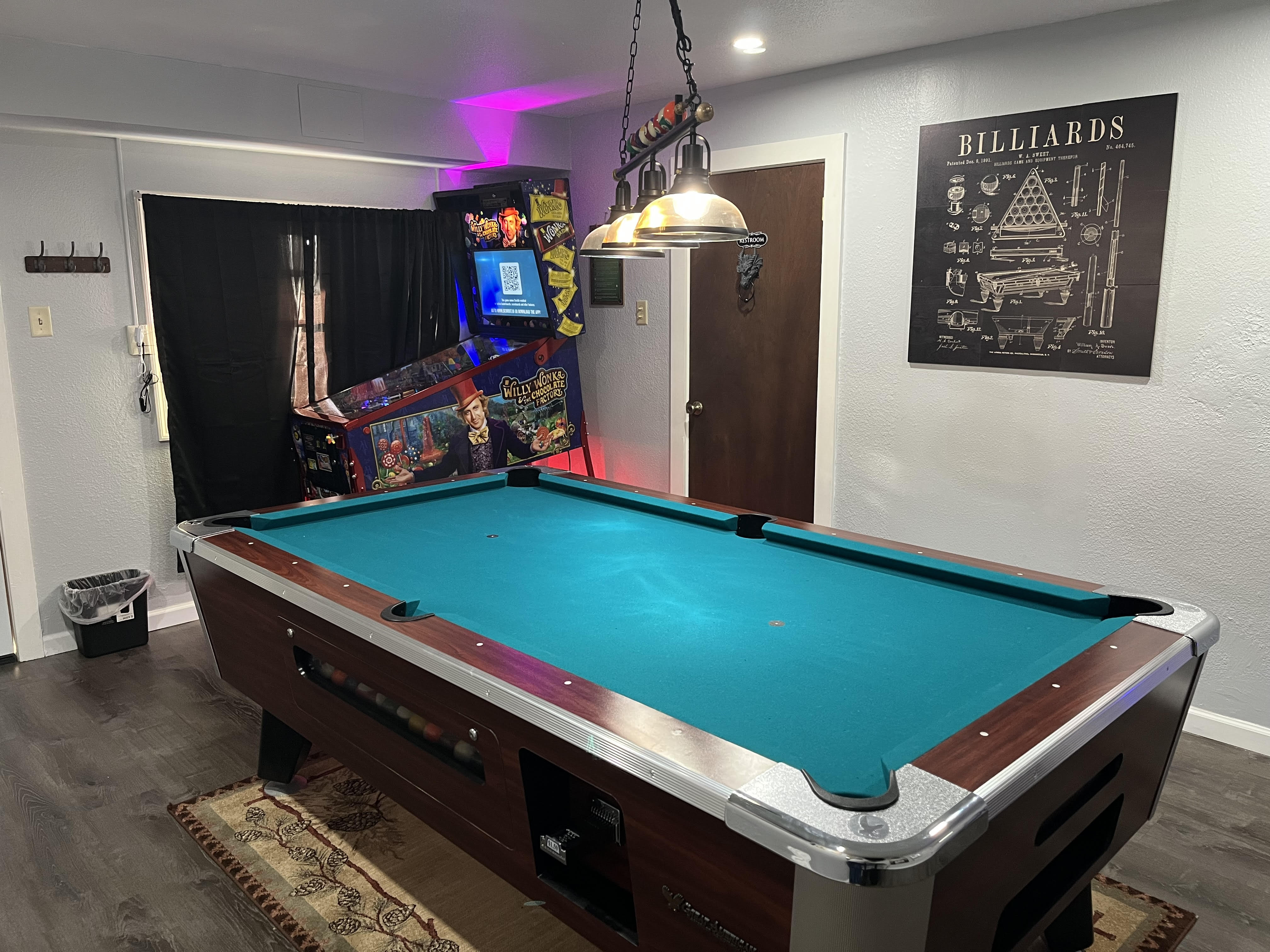 Pool Table Side View